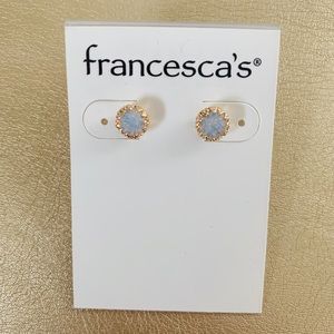Francesca’s Studded Stone Earrings